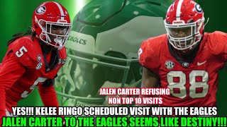 💥DESTINY? JALEN CARTER IS GOING TO FALL TO THE EAGLES AT 10? DO THEY DRAFT HIM? | KELEE RINGO VISIT