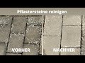 Pflastersteine reinigen  | Flechten, Moos & Schwarzalgen von Terrassen und Steinplatten entfernen