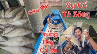 Dính liền mấy cập cá sủ bự. Bị sự cố té xuống sông | Săn bắt SÓC TRĂNG |