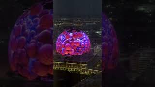 世界上最大球形埸馆，The Las Vegas MSG Sphere. NIce.