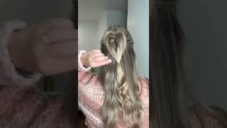 Heart Hairstyle for Valentine’s Day! #hairshorts #shortsvideo #shortsviral