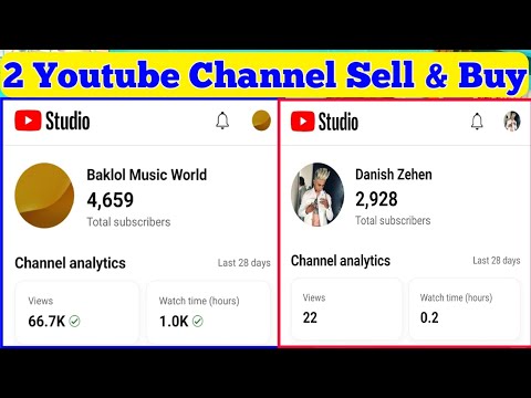 2 Youtube Channel Sell And Buy || Youtube Channel Sale Today || Yt ...