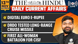 13 November Current Affairs | The Hindu Analysis | Current Affairs Today | PW OnlyIAS