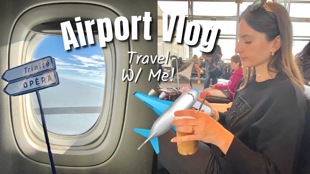 AIRPORT TRAVEL DAY VLOG | Airport Essentials, Fly With Me, Traveling To ...