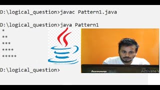 Print Star Pattern Using Java || Part-1.