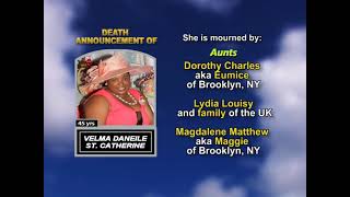 Velma Daneile St Catherine ~ Long Obituary
