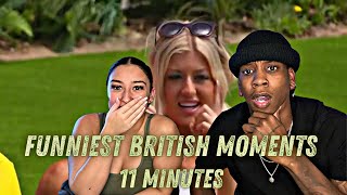 AMERICANS REACT TO Around 11 Minutes Of The Funniest British Moments