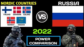 Nordic Countries vs Russia Military Power Comparison 2022 | Russia vs Finland military power