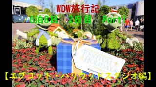 【4K】【WDW】【Holiday Season】【Epcot】2019フロリダ2日【Part1】