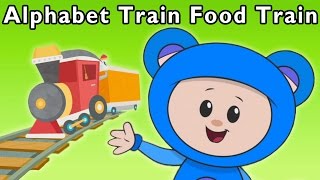 Ride the ABC Train | Alphabet Train Food Train + More | Mother Goose Club Phonics Songs