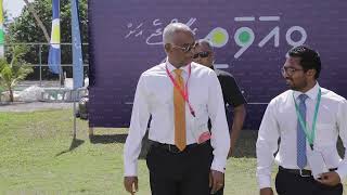 The President attends the closing ceremony of the third Viavathi Raajje conference