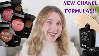 NEW CHANEL FORMULAS! But Are They Better? Joues Contraste Blushes \u0026 Ultra Le Teint Velvet Foundation