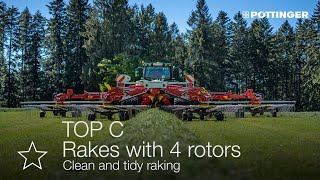 PÖTTINGER - TOP C rakes with 4 rotors - Product advantages