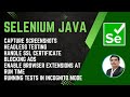 Session 38 - Selenium with Java | Screenshots, Headless, SSL, Ad Block, Extensions