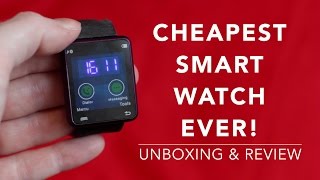 CHEAPEST TOUCH SCREEN $5 SMART WATCH IN THE WORLD? REVIEW OF GEARBEST LED SMARTWATCH WRISTBAND