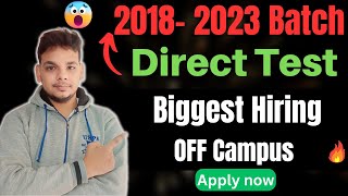 Biggest OFF Campus Job Drive | Latest Hiring 2023 Batch | 2020 | 2021 | 2022 | 2023 Batch Hiring