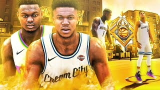 LEGEND GIANNIS ANTETOKOUNMPO \u0026 ZION WILLIAMSON BUILDS ARE UNSTOPPABLE at the PARK!