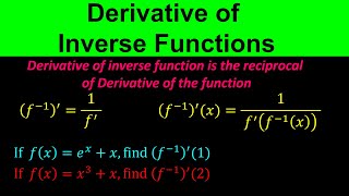 derivative of inverse function