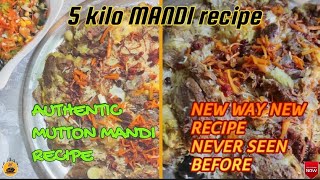 Authentic Mutton Mandi recipe| 5 kilo mutton mandi recipe | Recipe Never seen before| mandi recipe