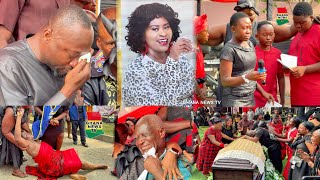 EMOTIONAL: Efiewura TV Series Little’s Husband, Chïļdren, Dad make everyone cry at her funeral