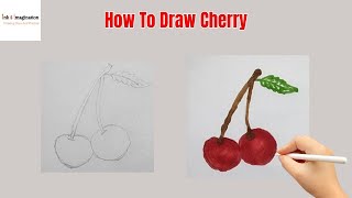 How To Draw Cherry || Cherry Drawing || Kids Drawing #drawing #kidsdrawing #easydrawing