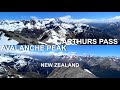 Flying over Avalanche Peak | Drone Video | 4K | Arthur's Pass | Travel | South Island | New Zealand