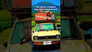 #Rute, perjalanan darat yang sangat ekstrim #ilusi healing #😂😁 #automobile