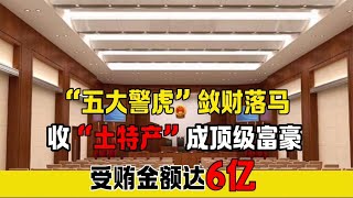 “五大警虎”斂財落馬，收“土特產”成頂級富豪，受賄金額達6億 #案件 #探案 #懸案 #懸疑 #案件解說