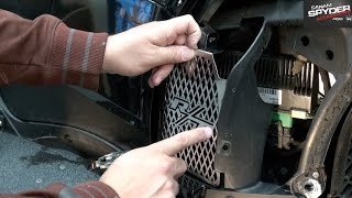 Can Am Spyder - RT series Lower side grills installation video 2010 - 2017