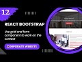 React Bootstrap #12 - Use grid and form component to work on the contact