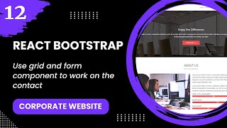 React Bootstrap #12 - Use grid and form component to work on the contact