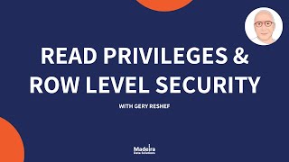 Read privileges \u0026 Row level security