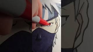 Kakashi hatake the copy ninja!!✨#shorts #drawing #anime #tiktok #viral