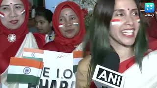 Members Of The Indonesian Community Welcome PM Modi In Indonesia