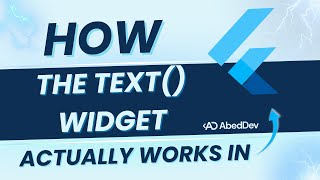 How the Text Widget Actually Works in Flutter 🧠✨