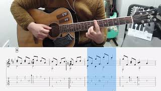 Kotaro oshio - Cherry Blossom Time  Guitar lesson Full video