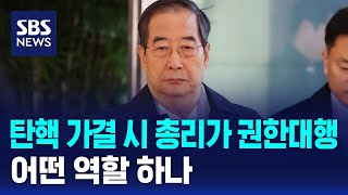 윤 대통령 탄핵 가결 시 총리가 권한대행…어떤 역할 하나 / SBS