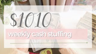 🥑  Weekly Cash Stuffing $935 + $75 Side Income!! | Week 1 April | #cashstuffing #walkandsave