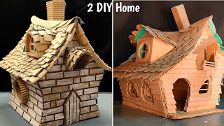 Top 2 DIY Witch House Using Cardboard • How to make Fairy Garden House • House Tutorial