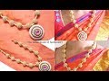 How To Make Silk Thread Necklace At Home Using Ball Chain||Looks Like Gold..!