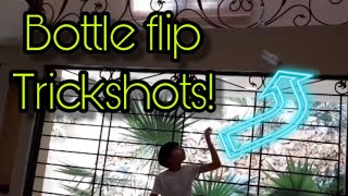 Bottle flip trickshots | Just Insanity