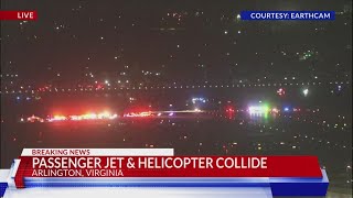 Regional jet, helicopter collide near Reagan National Airport