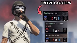 These FREEZE LAGGING Tryhards Are Getting Out Of Hand On GTA 5 ONLINE