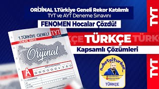 Orijinal Yayınları Türkiye Geneli Denemesi Türkçe Çözümleri @NÖBETÇİTÜRKÇE