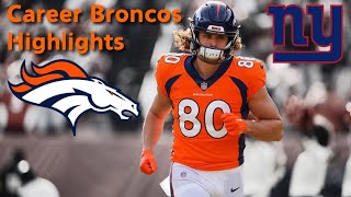 Greg Dulcich career Denver Broncos Highlights 🎥 New York Giants new TE