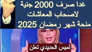 لميس الحديدي تعلن خبر زيادة المعاشات في رمضان 2025 زياده المعاشات 2025 شهر فبراير مارس ابريل 2 3 4