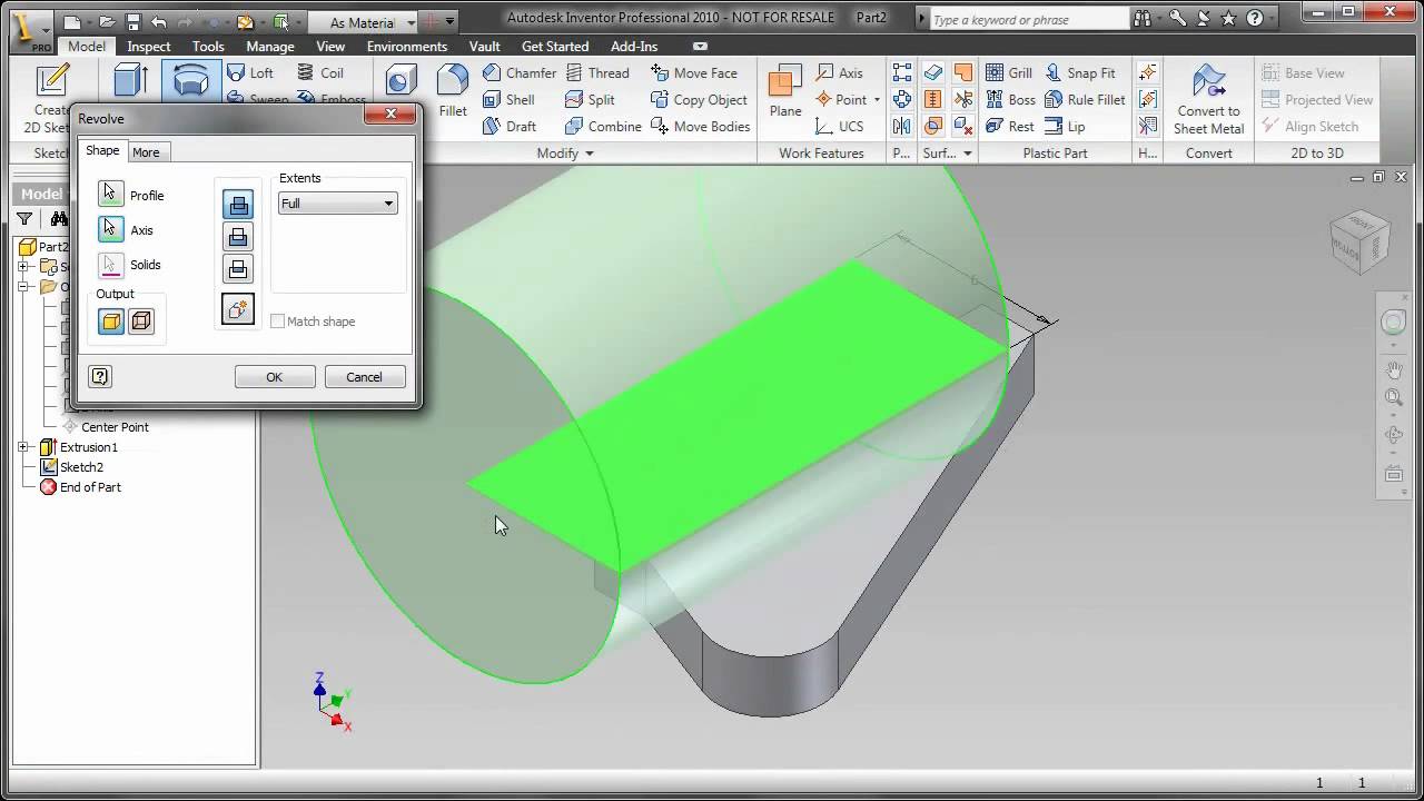 Autodesk Inventor Tutorial Series 3d Basics Youtube