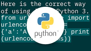 Python Dictionary to URL Parameters