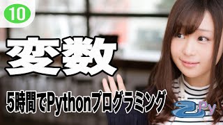 5時間で学ぶプログラミング基礎(python編) 10.変数