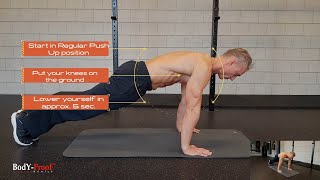 Eccentric Push Up - Absolute Beginner On Knees